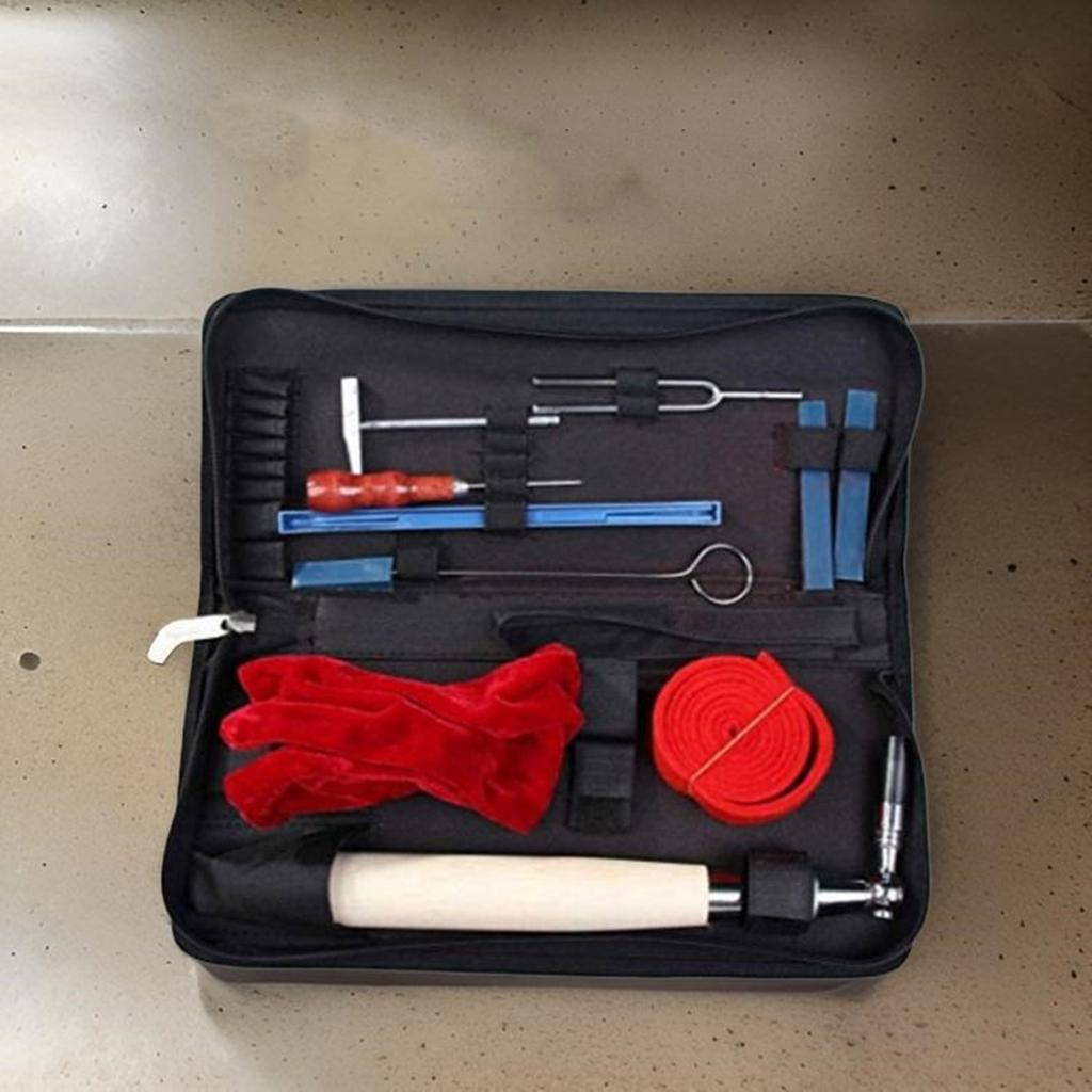 Oxford Cloth Piano Tuning Tool Bag Piano Tool Organizer Tuning Tool Storage Case Bag for Placing Piano Repair Tool