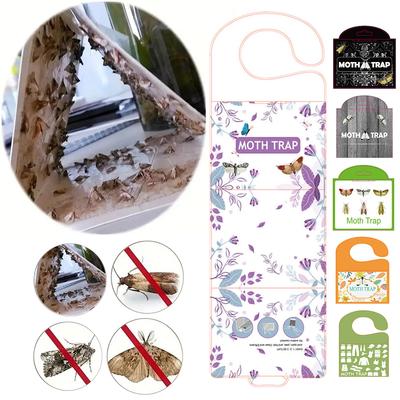 5Pcs Pantry Moth Traps with Pheromones Prime Sticky Glue Indian Meal Moth Traps Adhesive Pantry Moth Traps for Food and Cupboard