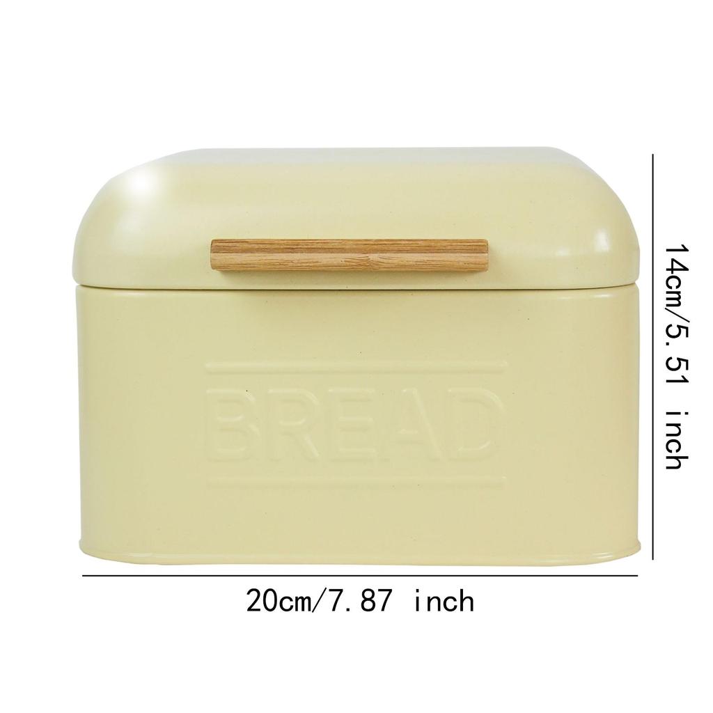 Vintage Bread Box Iron Bread Box Kitchen Storage Flip Over Storage Boxes Cupboard Iron Dustproof for Kitchen Counter Pantry