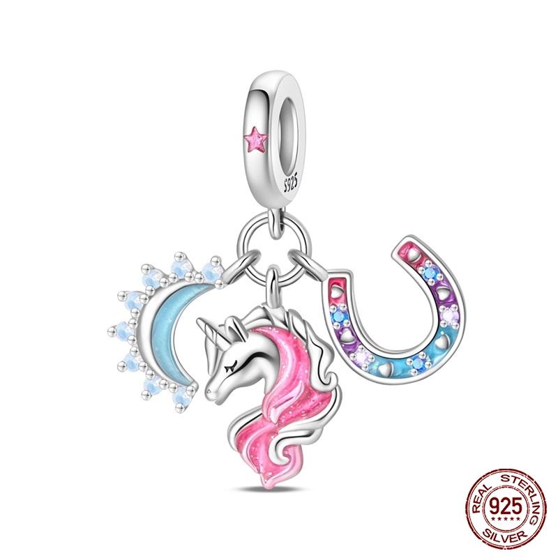 New Copper Cactus Flower Bird Bear Pony Bag Charms Beads Fit Charms Brand Original Bracelet Diy Fine Jewelry Gift