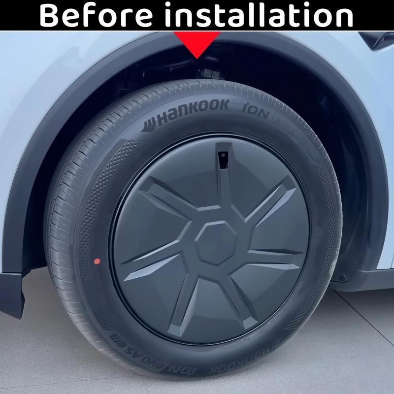 For Tesla Model Y Juniper Standard 18-INCH Wheel Covers Aperture Wheels Induction Style Hubcaps Full Rim Car Accessories 2026