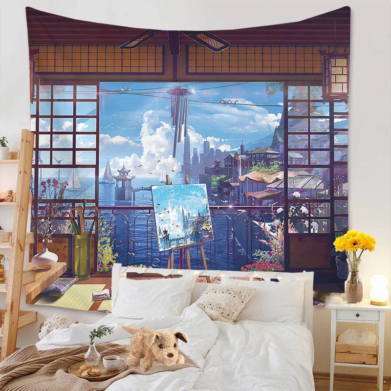 Aertemisi Morandi Art 3D Decoration Stereo Vision Extension Space Tapestry Wall Hanging Art for Bedroom Living Room Decor Colle