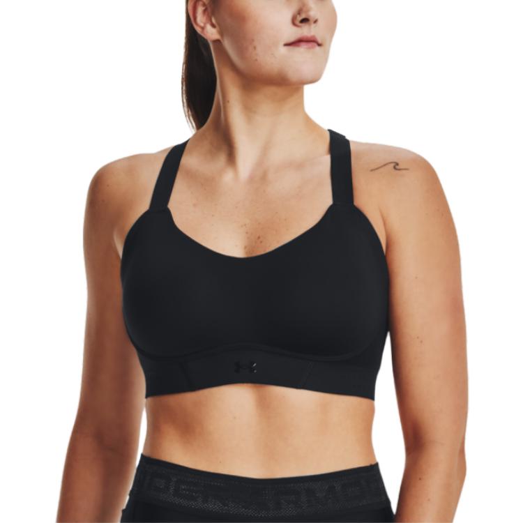 Under Armour Uplift Solid Minimalist High-Intensity Sports Bra Women underwear Black 1376866-001