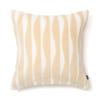 Francfranc Velvet Appliqué Cushion Cover, 45cm X 45cm, Ivory (065) - Perfect for Interior Decoration, Housewarmings, or As a Gift.