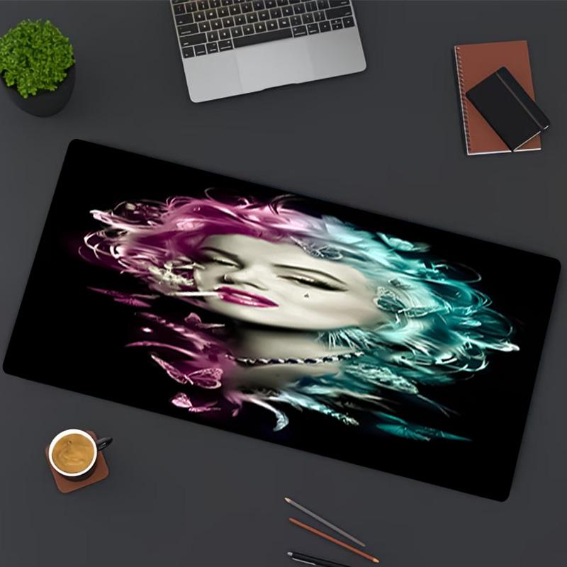 Marilyn Monroe Print Mouse Pad, for Keyboard Pad Laptop PC Mat for Office Home Use, Desk Decor, Perfect Birthday Gift for Gamers