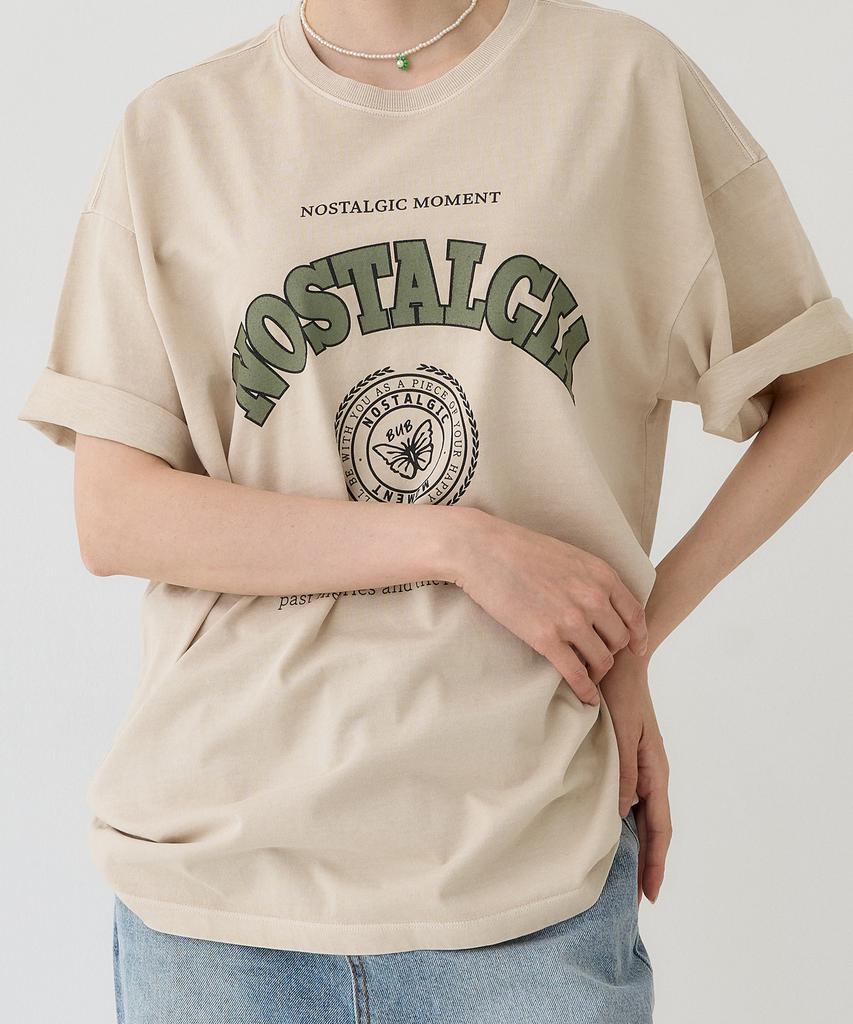 Beobeulpiseu Nostalgia Pigment T-Shirt_Sand Beige