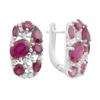 Silver Earrings with Natural Ruby 8.85ct (2187912)