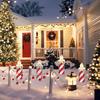 Christmas Decorations with Built-in Poles Easy Installation Christmas Decor Festive Christmas Yard Sign Set for Outdoor