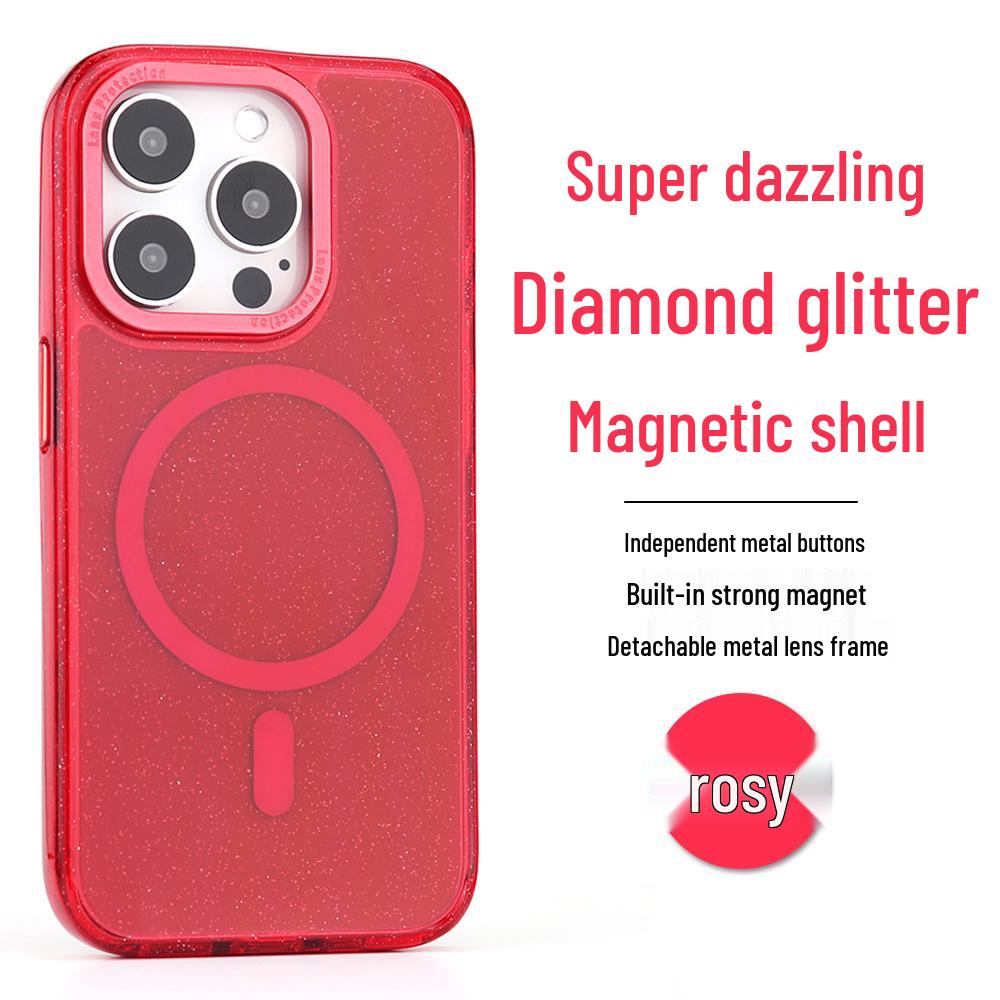Glitter Drop-proof Case for Apple 15 Pro Max/Plus & 14 Pro
