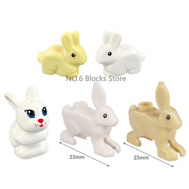 MOC Animali Blocchi da Costruzione Zoo della Foresta Tigre dai Denti a Sciabola Orso Alce Elefante Aquila Squalo Scimmia Leone Giocattolo Mini Mattoncino Regalo per Bambino S09