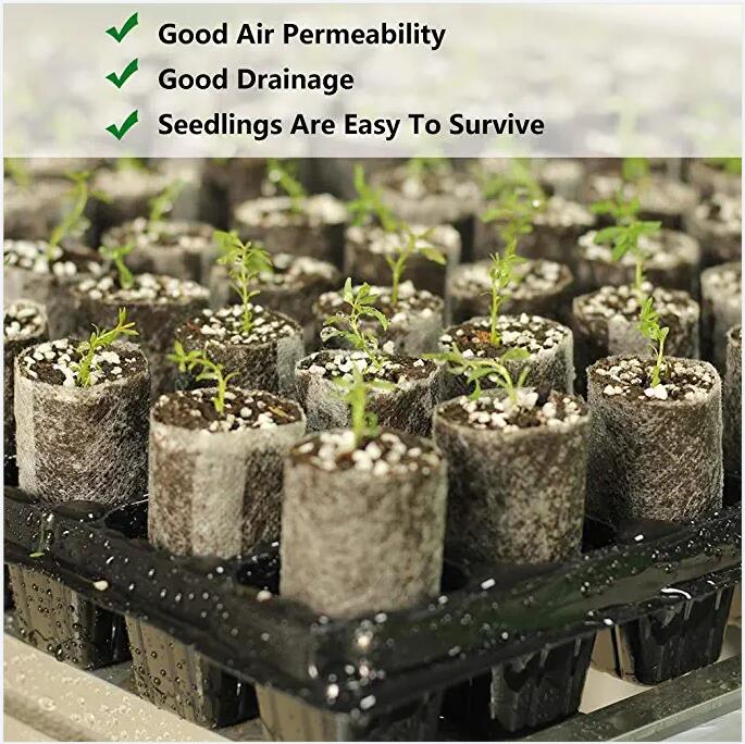 50pcs Non-Woven Seedling Bags Growth Bags Planting Plant Bags Biodegradable Seed Seedling Bags Nursery Growth Bags
