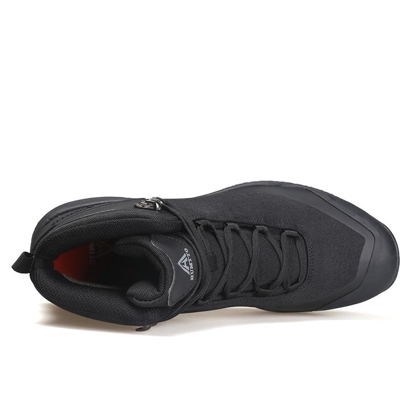 HUMTTO Winter Ankle Boots for Men Male High-top Casual Sneakers Mens Designer Rubber Hiking Boots Platform Work Safety Shoes