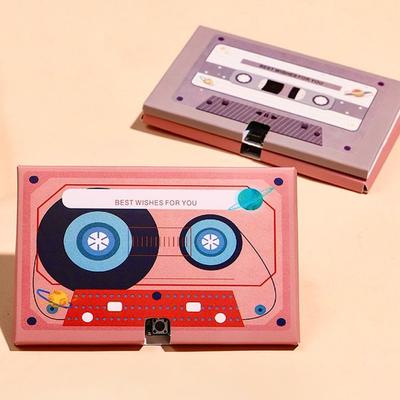 Card de felicitare înregistrabil 60 de secunde DIY Carduri de felicitare personalizate cu casetă audio Muzică audio sau sunet
