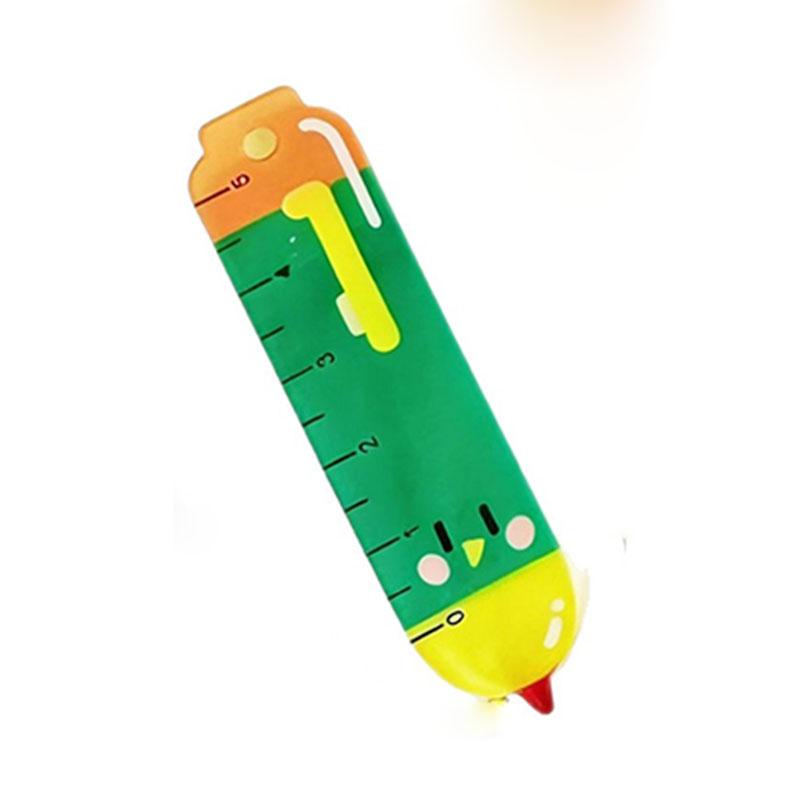 1 шт. мультяшная линейка-карандаш Прямая линейка Милая линейка мультяшная для Рисования Школьные принадлежности зелёный