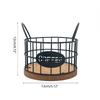 Iron Coffee Holder Versatile Coffee Storage Rack Coffee Pods Basket Decoration for Kitchen Countertop Espresso Pods Basket