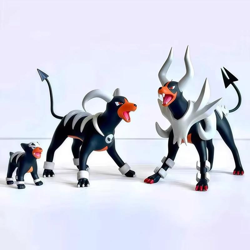 

Genuine In Stock 3pcs/Set Anime Pokemon Figure Houndoom Figures Houndour Action Figures Collection Model Toy чёрный