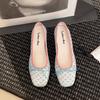 Fashion In Summer 2025 Wear Round Toe Straight Buckles Casual and Comfortable Women's Flats Cut-out Mary Jane Single Shoes fishnet Shoes