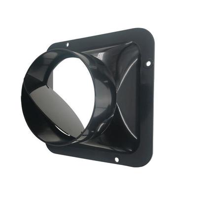 Durable ABS Ventilation Duct Flange Valve Black 100/150/200mm Pipe Check Valve Exhaust Fan Hose Proof Valve Home Kitchen
