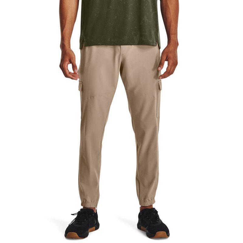 Under Armour Solid Color Stretch Training Knit Pants Men Pants Brown 1380358-236