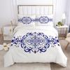 Floral Leaves Bedding Set Microfiber Butterfly Duvet Cover Lotus Flowers Comforter Cover Full King For Kids Adults Bedroom Decor