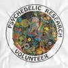 Steven Rhodes Womens/Ladies Psychedelic Research Volunteer T-Shirt