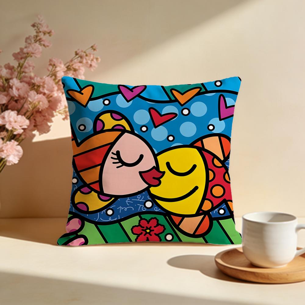 Popular BBrittoable Cushion Cover Stylish Washable Pillow Cover Ideal for Couch Bedroom Car Decoration