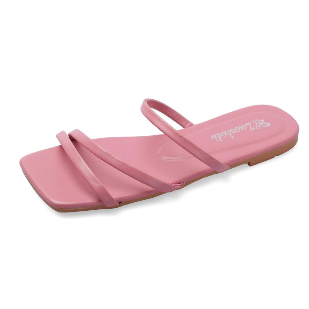 Women's Flat Summer Fairy Style Thin Strap Beach Slippers