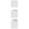 vidaXL Wandregale 3 Stk. Weiß 58x18x18 Cm Holzwerkstoff