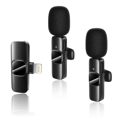 GTTCCG [Latest Version] Lavalier Microphone [Supports Simultaneous Use by Two People] No Bluetooth or App Required, Instant Connection, Ultra-Mini, 36