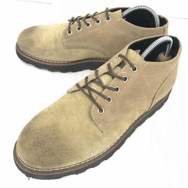 

BLACK STIMULUS Suede Leather Low Cut Boots 26.0 Camel