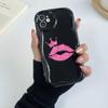 LZ20 Lips kiss design Clear Soft Wave Phone Cases for iPhone 15 13 Pro Max 12 mini 14 8 Plus XS Max XR 6 Protection Back Cover