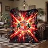 Sunderland Football Print Flannel Blanket Soft Warm Sofa Bed Throw Blanket For Home Office Bedroom