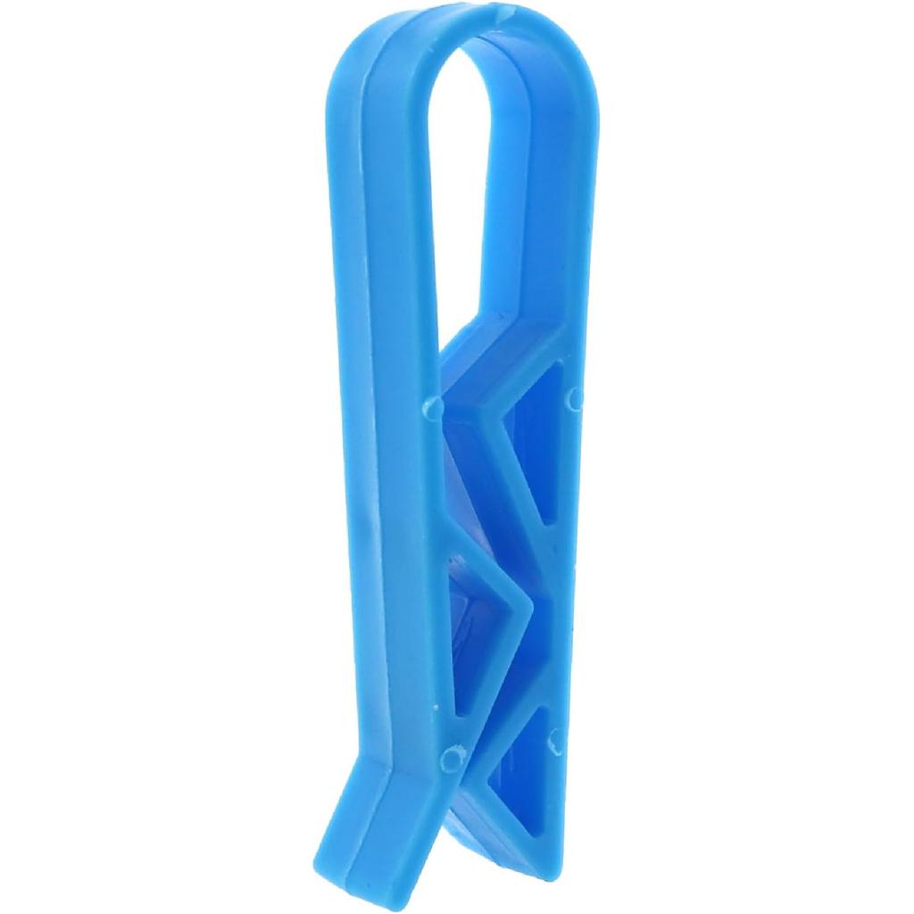 16PCS Garbage Can Clip Plastic Non Slip Fixing Clip Simple Clip Holder Blue 56.8x10.4mm Used for Hotel Restaurant Family Kitchen Garbage Bag Clip
