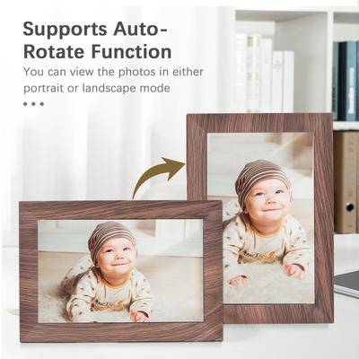 10.1-Inch WiFi Digital Photo Frame IPS Screen Touch Control 16GB Storage Auto Rotation Share Photos