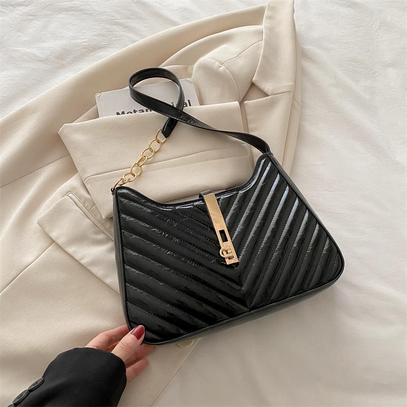 Fashion retro shoulder bag summer new handbag personalized niche crescent bag simple casual armpit bag
