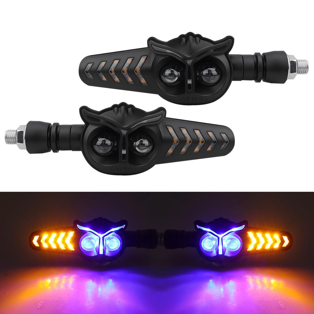 2PCS Motorcycle LED Turn Signal Light 12V 24V Safe Flashing Indicator Lamp Tail Brake lamp Decorative Lamp DRL For YAMAHA Honda