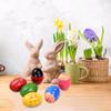 6 Pack Wooden Shake Egg Easter Egg Percussion Instrument Interesting Music Shake Eggs for Party Easter Gift Musical Egg