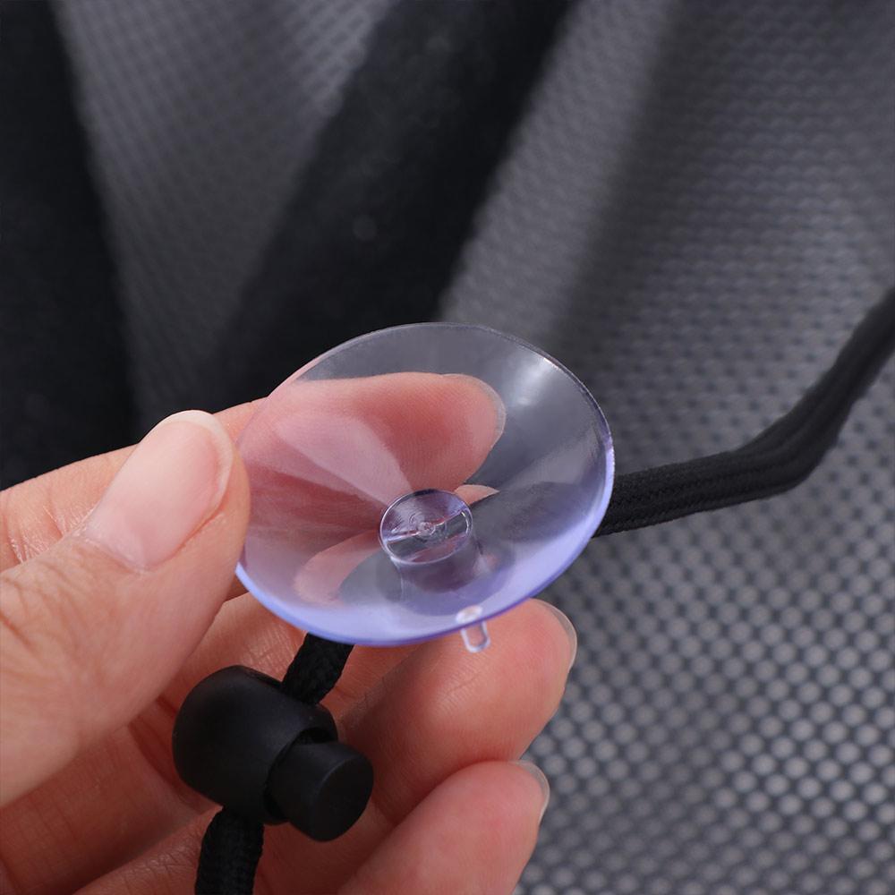 1/2Pcs With Suction Cup Car Curtain Heat Insulation Sun Protection Car Side Window Curtains Hanging Car Sunshade Home Decor