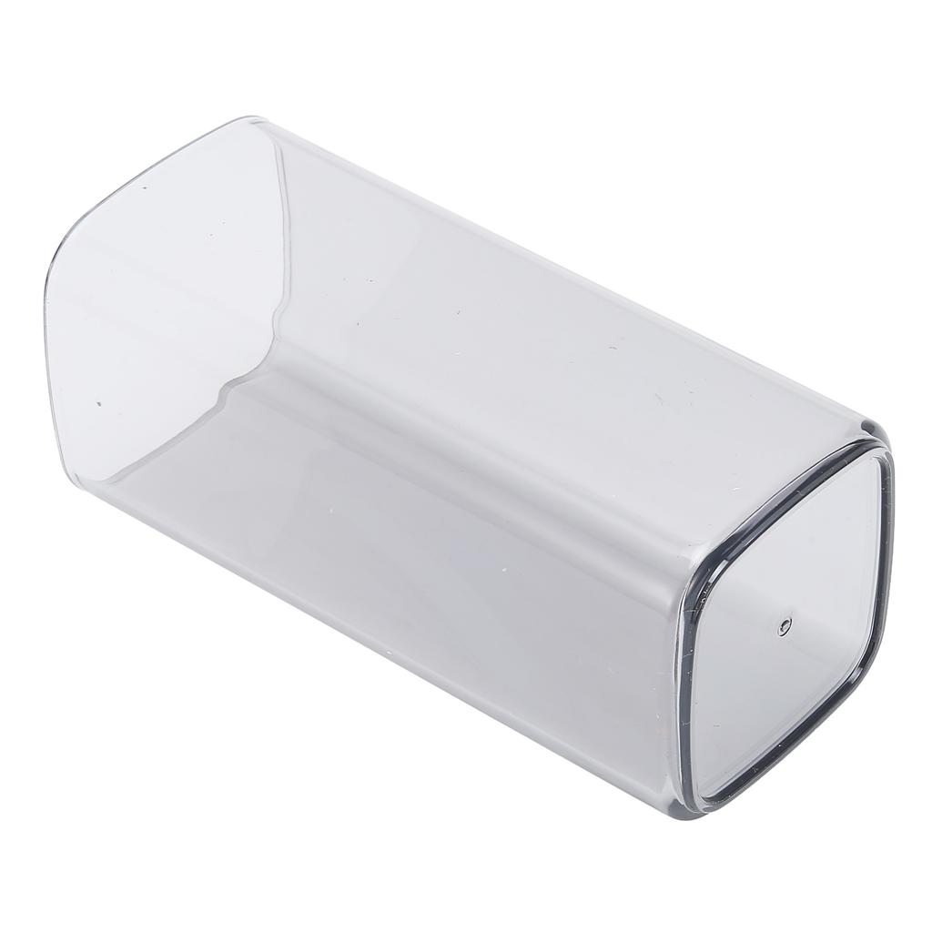 400ml Square Acrylic Cup Reusable Modern Tea Milk Juice Coffee Mug for Home Office UseGray