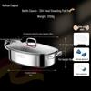 HUIHUADU 304 Stainless Steel Oval Fish Steamer Pot