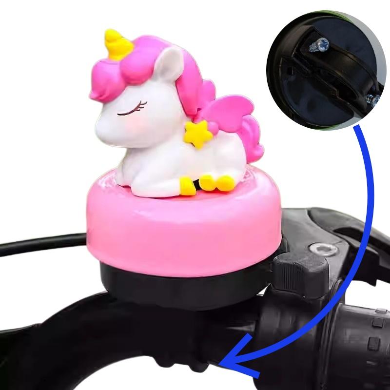 Cute Cartoon Unicorn Bicycle Bell Universal Loud Safety Horn Balance Bike Skateboard Scooter Parts Sport Science Gift for Adults