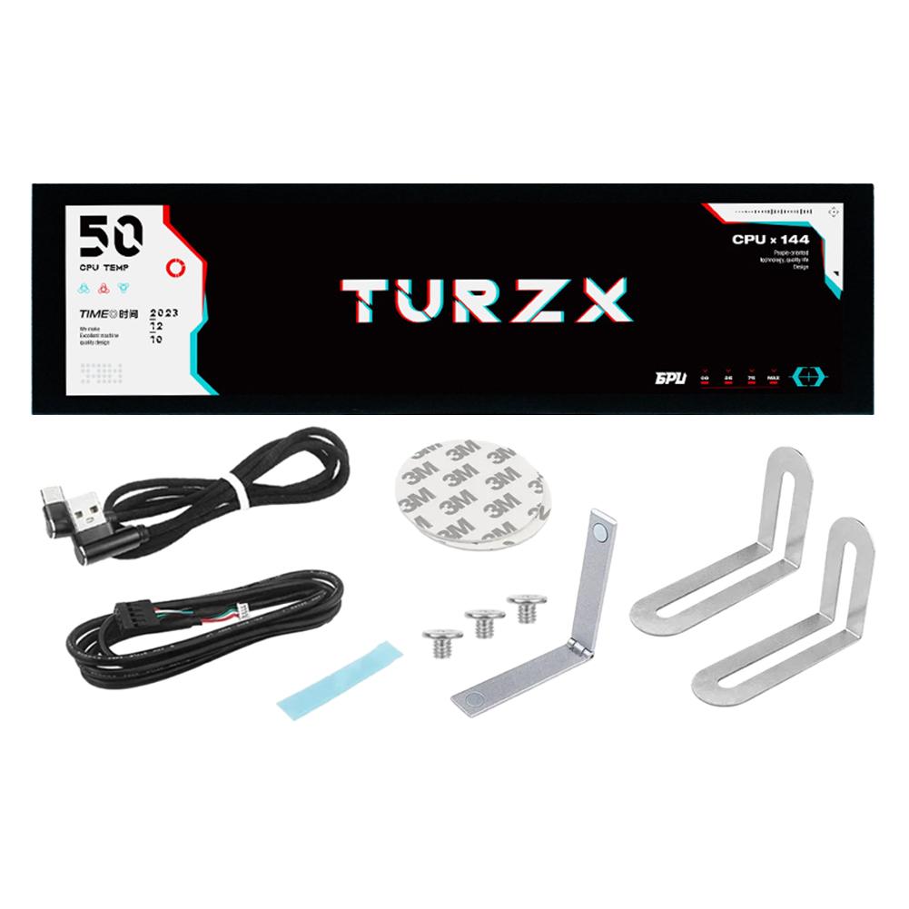 8.8 Inch IPS Type-C Secondary Screen Case CPU GPU RAM Computer Monitor AIDA6 Free Smart USB Chassis Display 1920*480 for PC Case