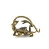 Brass Four Mythical Beasts Ornaments: Azure Dragon, White Tiger, Vermilion Bird, Black Tortoise - Office Home Decor Craft Deskto