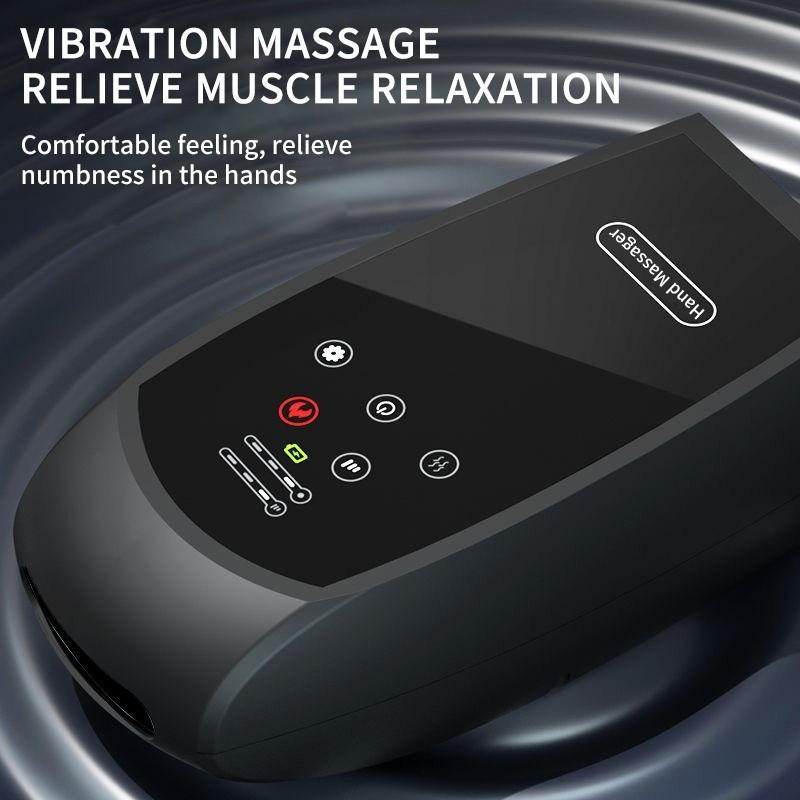 Electric Hand Massager Air Compression Heating Acupoint Kneading Therapy Equipment Wireless Finger Massaging Machine