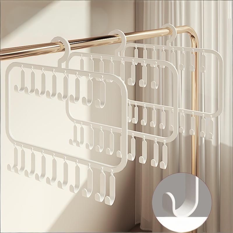 1Pcs Wardrobe Vest, Underwear, Camisole Storage Hanger, Hat Hanger, Multifunctional Hook And Clip Clothes Drying Rack