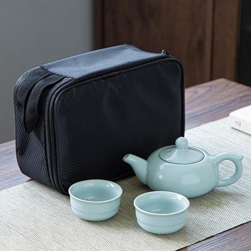 Ge Kiln Ceramic Travel Tea Set