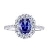 S925 Sterling Silver Sapphire Women's Ring - Light Luxury, High-End, Unique Design, 2026 Hot Style