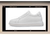 7716 Herren Retro Weiße Plateau Leder Schuhe - Höhensteigernd, Dicke Sohle, Lässige Low-Top Frühjahrs Sneaker
