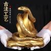 1pc Metal Zodiac Snake Ornament Chinese Style Feng Shui Accessories Living Room Home Decor Housewarming Gift Metal Figurine