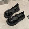 Autumn Chunky Women Mary Jane Shoe Fashion Shallow Butterfly-knot Platform Ballet Sneakers Ladies Flats Lolita Shoes Footwe